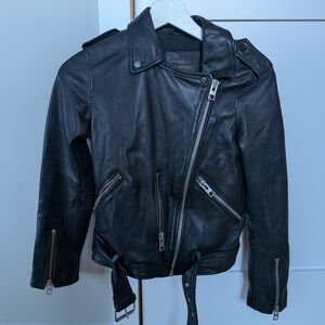 All Saints Black Leather Jacket